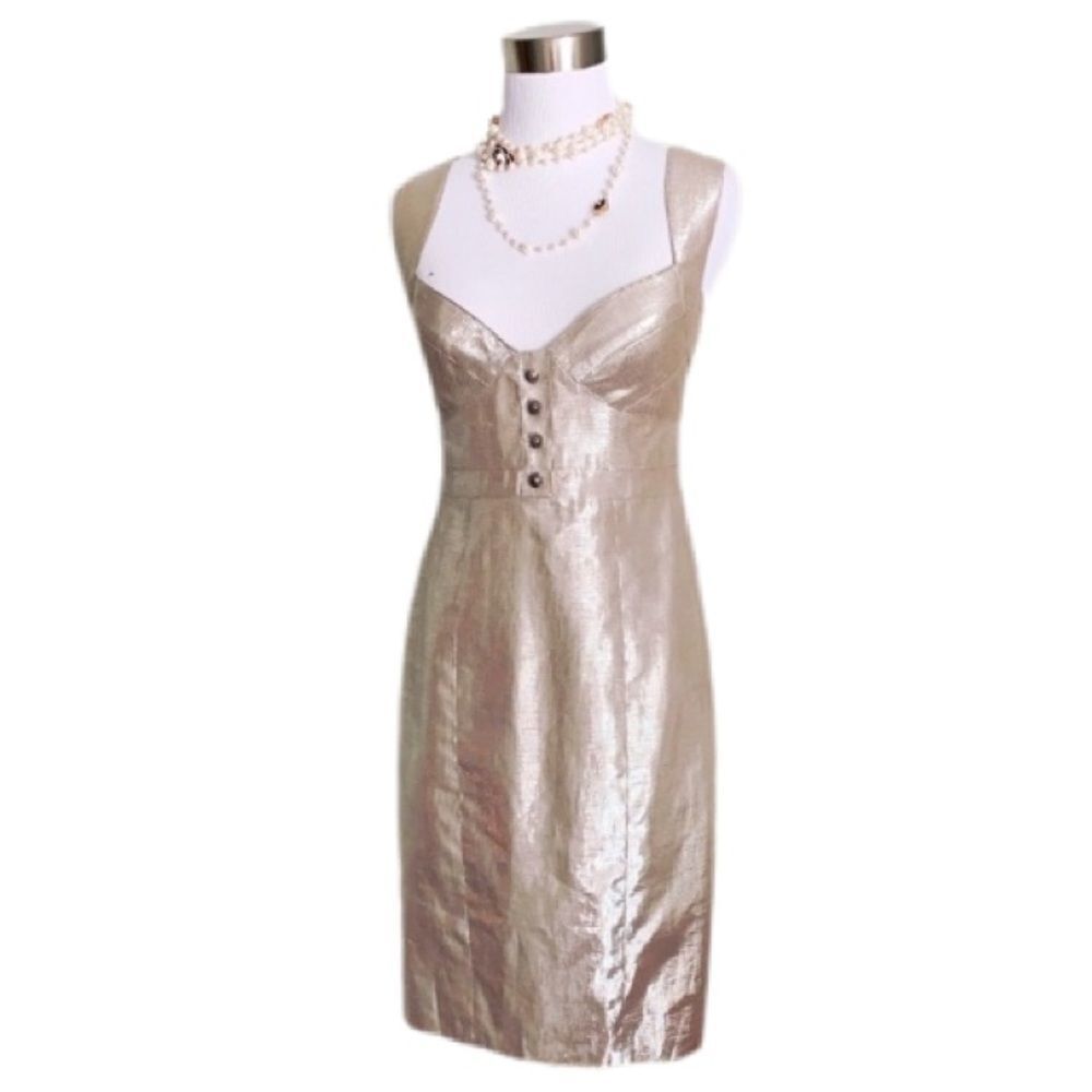Ali Ro curve hugging metallic dress